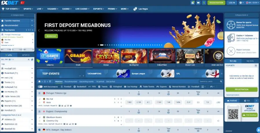 1xBet casino online